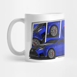 Blue Lexus RC-F RCF JDM Mug